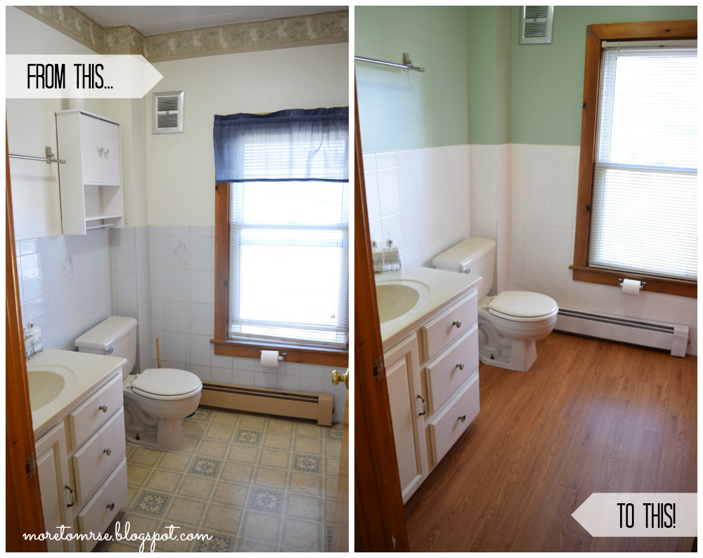 Budget Bathroom Remodel Under $100! | More to Mrs. E