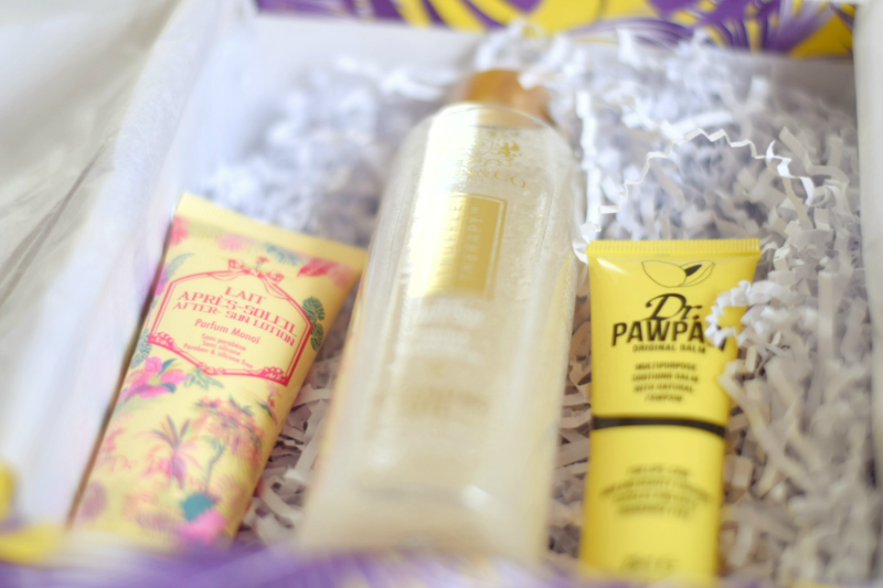 After Sun Lotion_Truffle Cleansing Oil_Dr Paw Paw Original Balm_July Glossybox