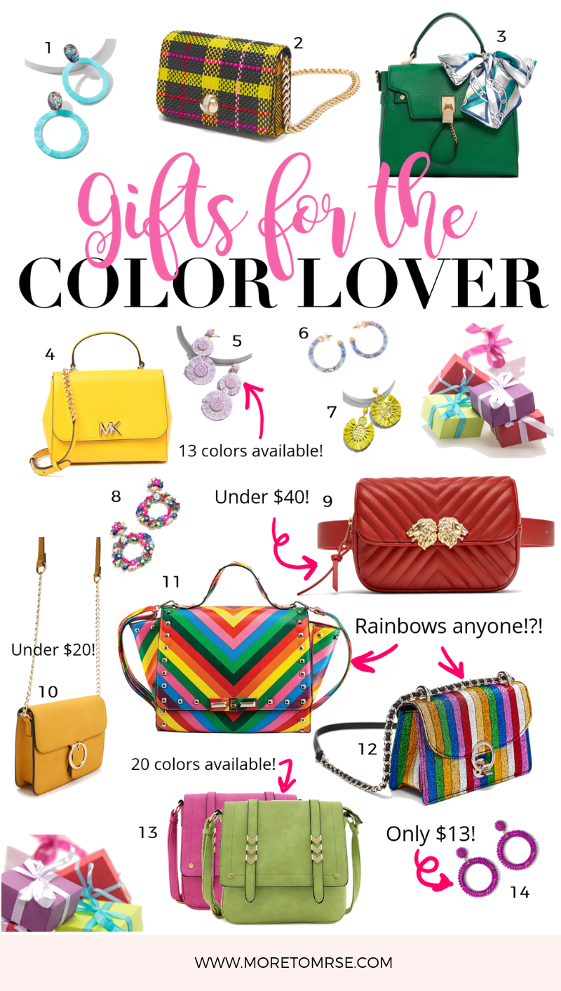 Colorful Gift Ideas_Gifts for the color lover_girl who loves color_colorful accessories