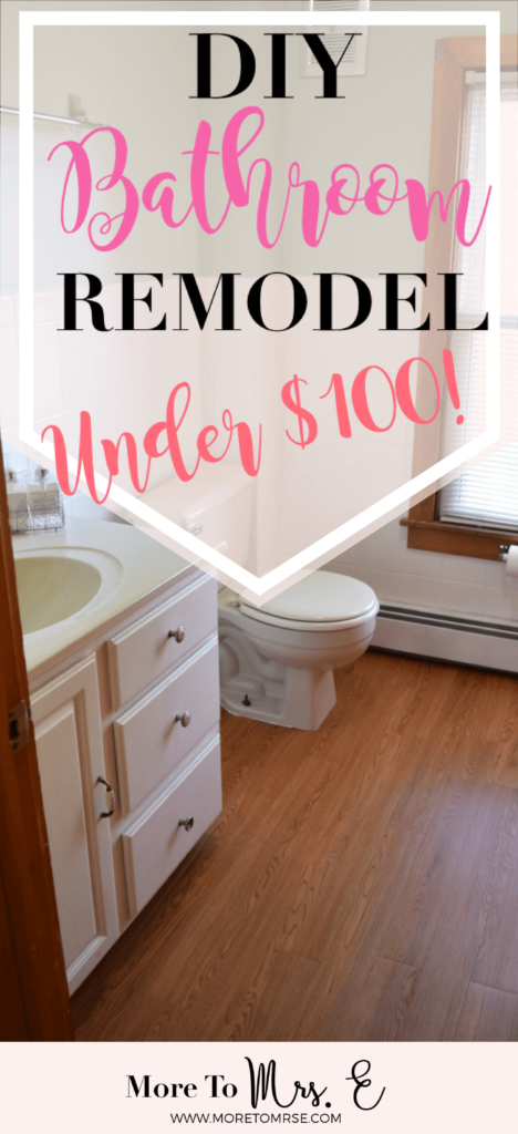 DIY Bathroom Budget Remodel