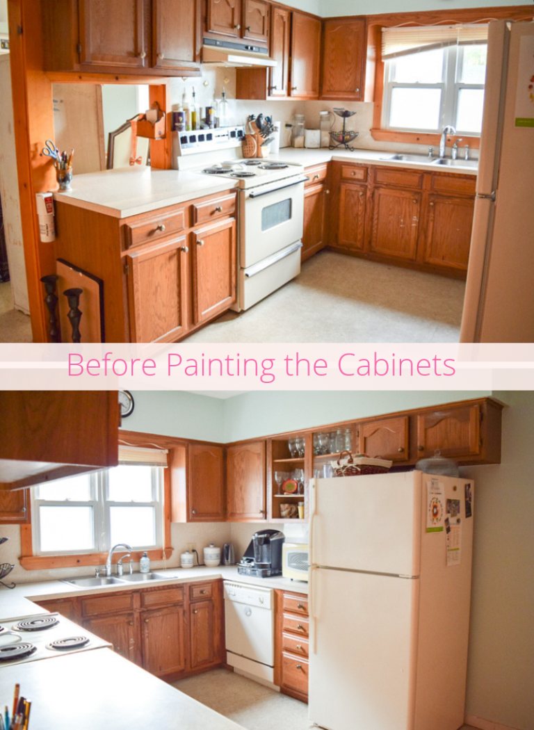 The "Easy Way" to Paint Your Kitchen Cabinets | More to Mrs. E