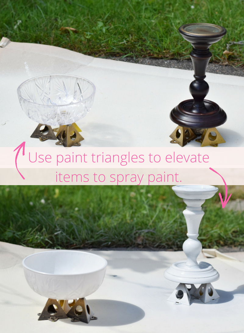 DIY Spray Paint Hat Stand_Reuse Candlestick_Easy Spray Paint Project