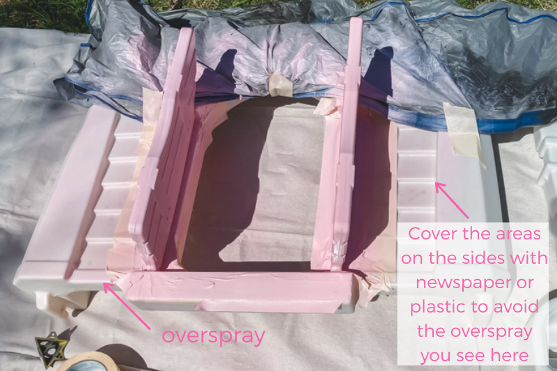 Step 2 Playhouse Makeover_tips and tricks for spray painting