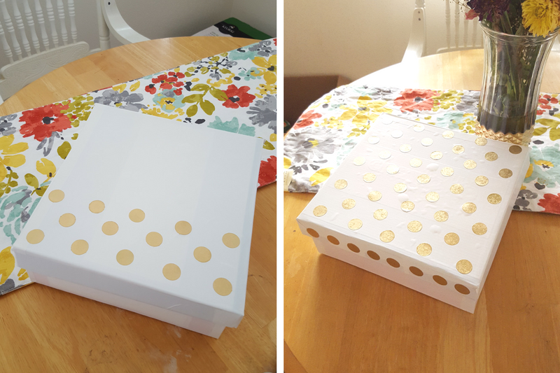 Easy DIY for Spring Storage Solution Upcycle Shoe Box