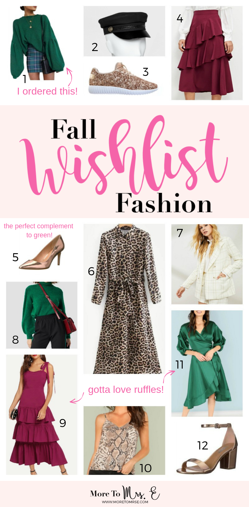 Fall Fashion Wishlist_Fall Fashion Trends_Emerald Green Sweater_Animal Print