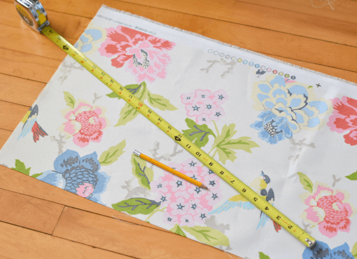 Measure Out Fabric DIY No Sew Envelope Pillow