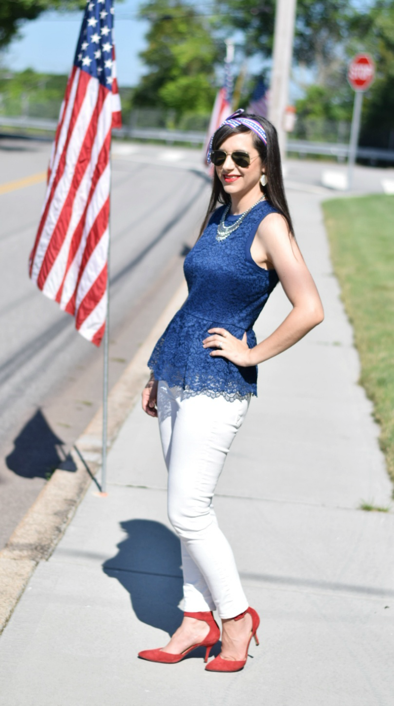 Patriotic Outfit Idea 4th of July Teacher Style