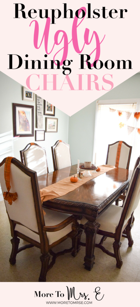How to Easily Reupholster Dining Seat Cushions - DIY Beautify - Creating  Beauty at Home