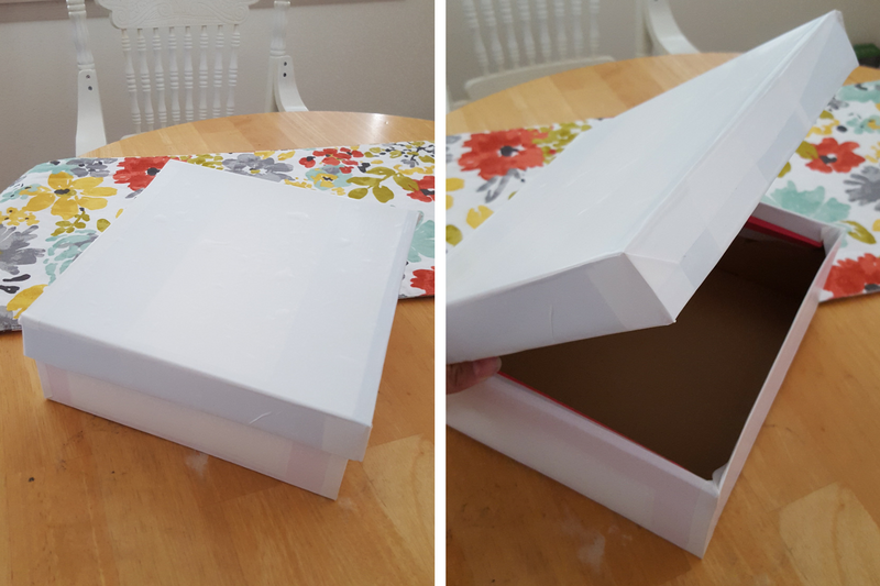 Upcycle Shoe Box Easy DIY for Spring Storage Solution