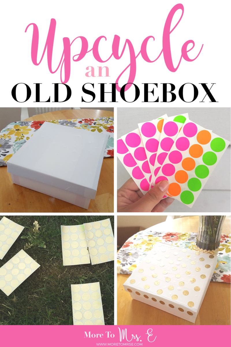 Upcycle an Old Shoebox for Spring Storage