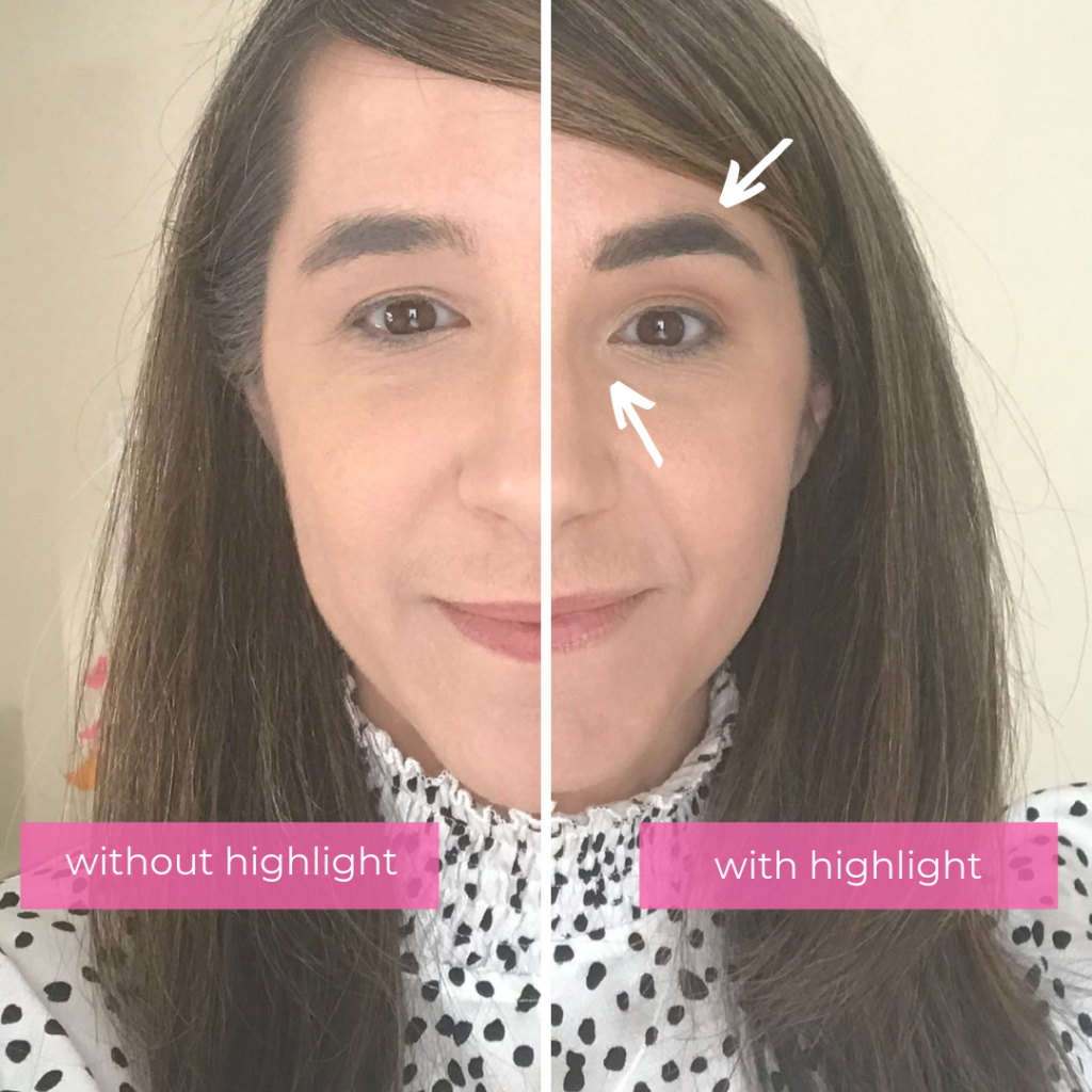 makeup tips_highlight inner corner and arch